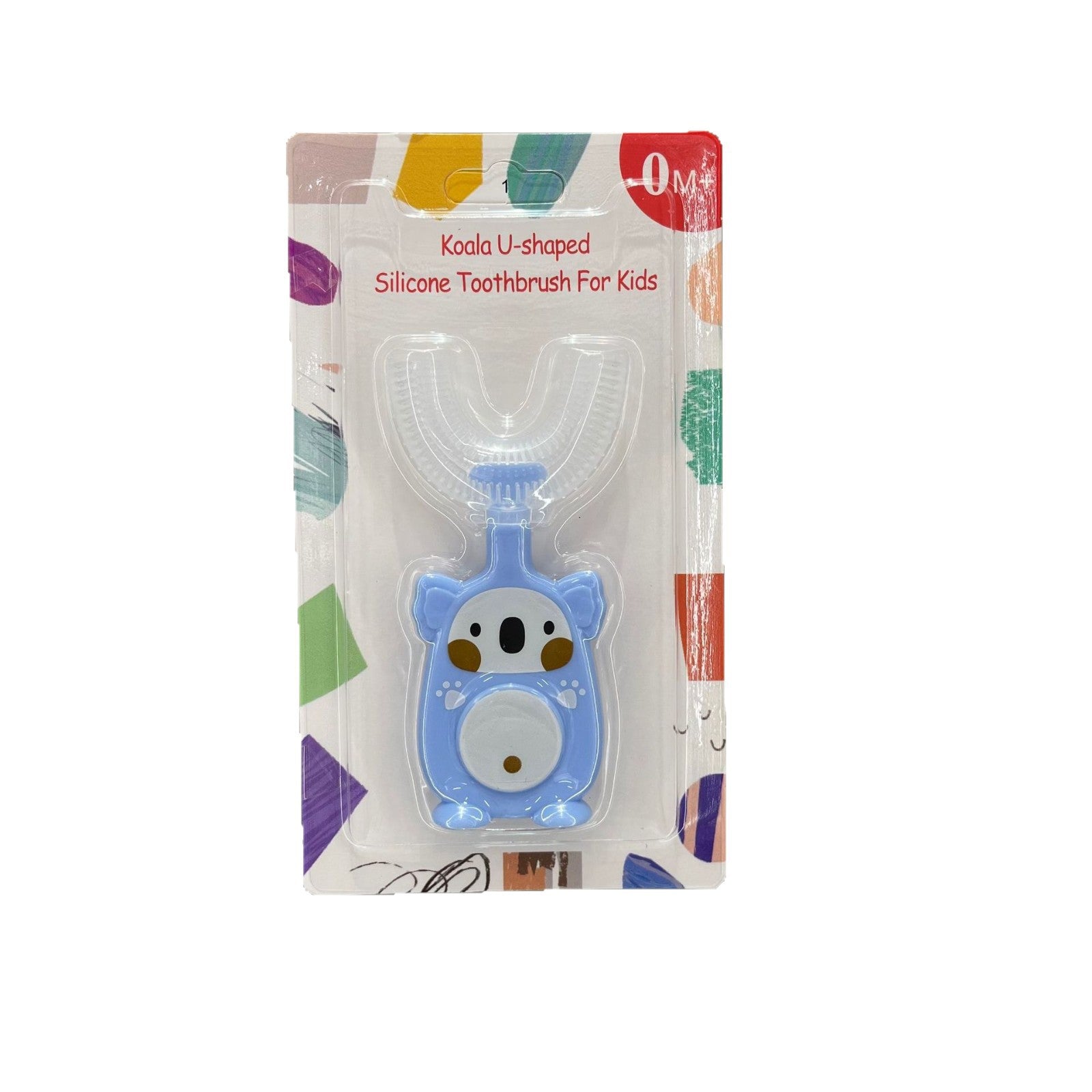 English card-mounted u-shaped toothbrush baby oral silicone toothbrush baby oral cleaning children's toothbrush wholesale