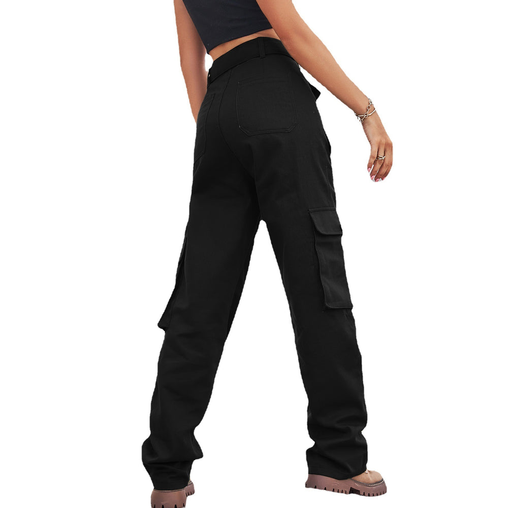 Wishfashion style cross-border export  new arrival washed denim multi-pocket heavy industry casualworkwear pants pants