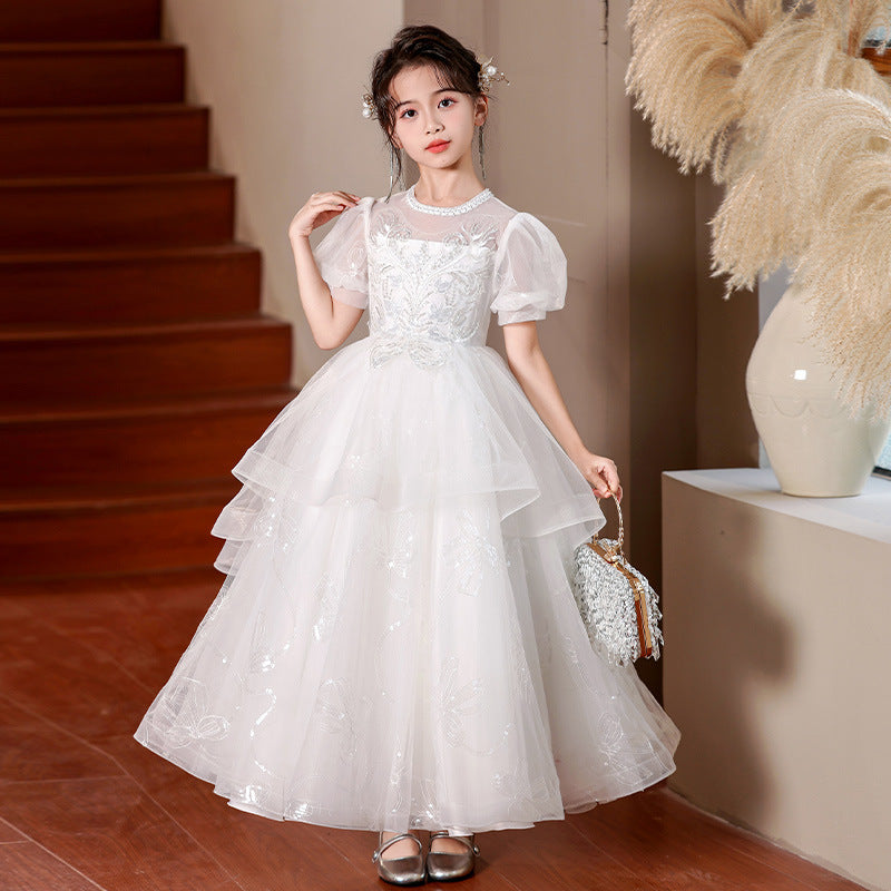 Ready-to-ship, high-end, and subtly luxurious girls' formal dresses for export. perfect for children's parties, princess events, piano recitals, and weddings
