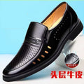 【military-grade leather shoes - premium quality】100% full grain cowhide leather, clearance sale! soft sole leather shoes for men, perfect for casual and business wear