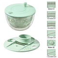 Multifunctional vegetable salad dehydrator, vegetable cutter, for home fruit spinner, cucumber and potato shredder, slicer and dryer