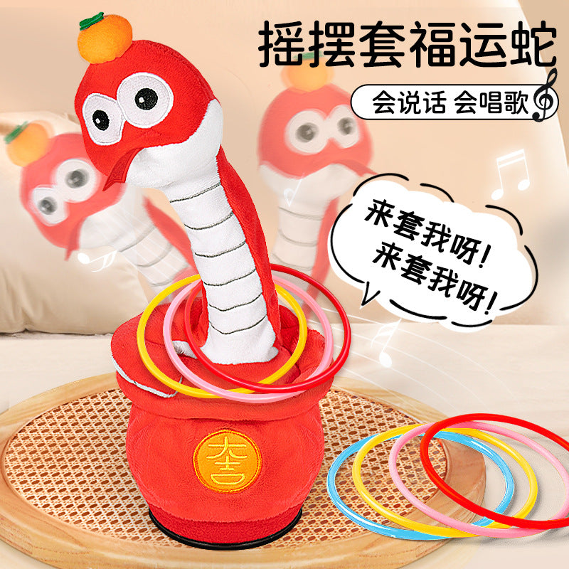 2025 year of the snake mascot plush toy doll - snake figurine, swinging snake ornament, new year gift for company events