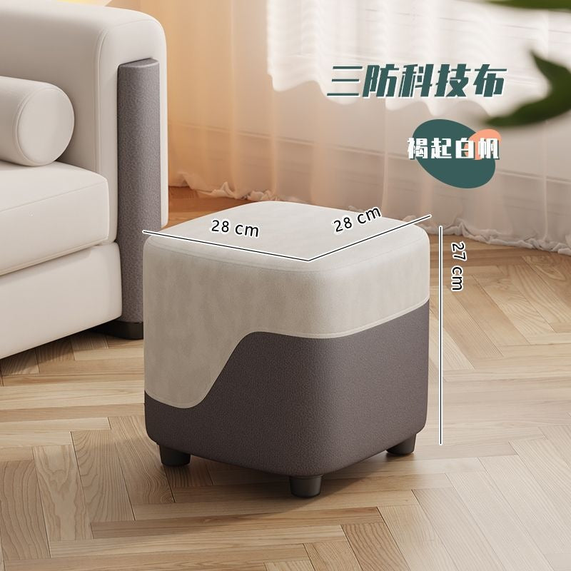 Small bench for home living room small stool casual sofa stool entrance shoe changing stool cloakroom low stool soft bag small square stool