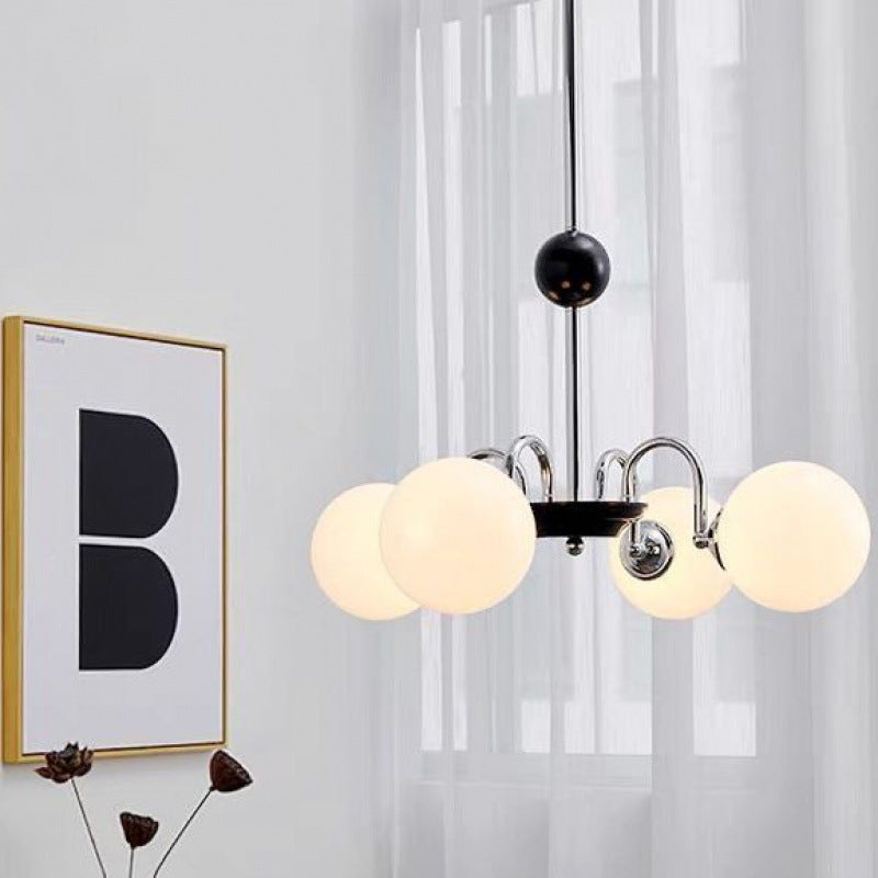 American retro ball chandelier vintage medieval living room dining room bedroom Bauhaus study magic bean French lamp