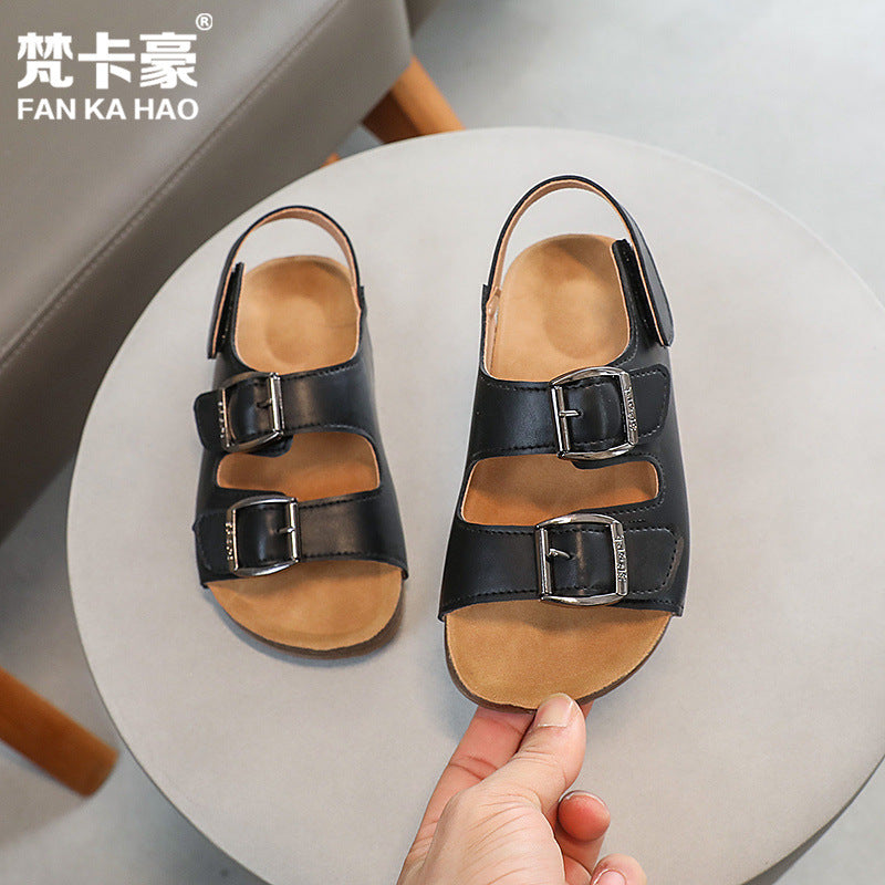 Vancahao boys' sandals -  summer new collection: soft-soled kids' shoes, export quality, big & tall boys' beach sandals