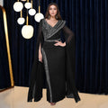 C7393 cross-border   fashion women's elegant v-neck rhinestone long-sleeve dress