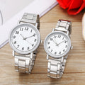 Factory direct women's stainless steel band men's watch women's watch quartz watch men's couple watches gift set business watches