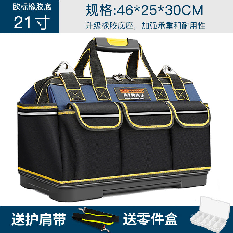 Arrizo Electric Toolkit Wholesale Multifunctional Large Portable Thickened Wear-resistant Canvas Tool Bag Storage Bag