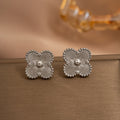 Tz-8233 silver stud earrings