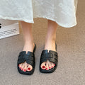 New eva lightweight flat sandals - spring/summer new arrivals, fashionable and versatile casual french style home slippers, solid color slides