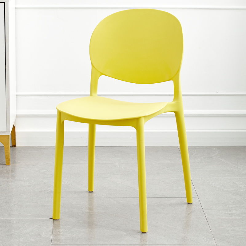 Scandinavian modern casual plastic chair for home backrest dining chair casual study chair stool restaurant chair scandinavian style