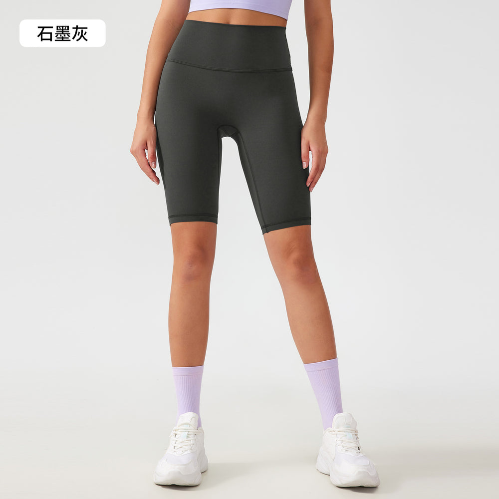 Free sizefree size no awkward line yoga shorts tummy control butt lift fitness sports half length pants for women ag004