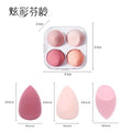 Colorful fenling 100 points beauty egg bevel cut cotton pad sponge powder puff liquid foundation special egg air cushion oem
