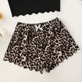 European and american cross-border new arrival: letter "honey" print camisole top & leopard print shorts women's loungewear set