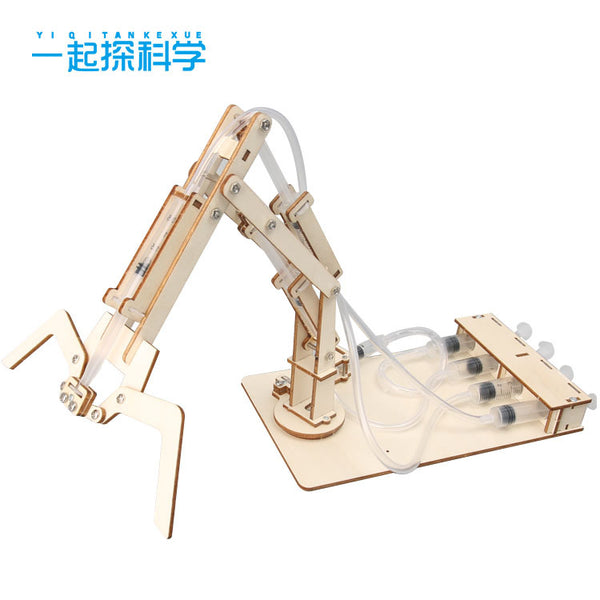 Technology small production hydraulic mechanical arm DIY small invention boy hands-on junior high school students science experimental toys