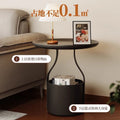 Accessible luxury sofa coffee table movable coffee table small apartment casual bedroom bedside study storage rack balcony round table
