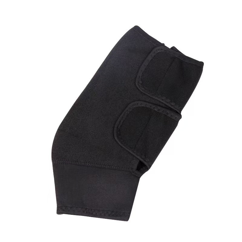 Black knee pads - warm, cold-weather protection, joint support, unisex, sports protective gear, strap-on, zipper design