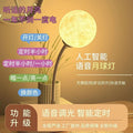 Smart voice-activated moon lamp - usb powered, sound-controlled night light - bedroom ambiance, mini led desk lamp