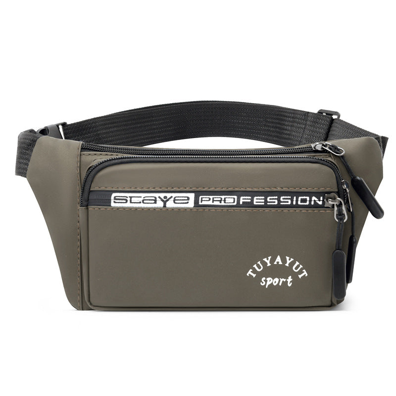 New outdoor sports breast bag multi-functional simple commuting fashion shoulder messenger bag going out portable mobile phone fanny pack