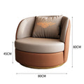 Modern minimalist cat paw leather sofa chair - trendy apartment bedroom balcony living room single seater light luxury sofa table and chair set