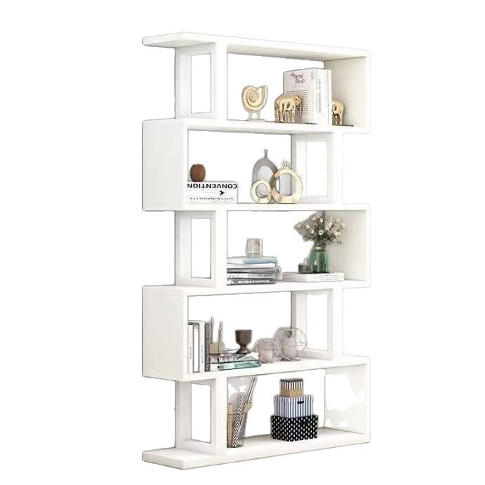 Bookshelf storage rack floor-standing iron art living room partition storage display shelf modern casual file multi-layer storage cabinet