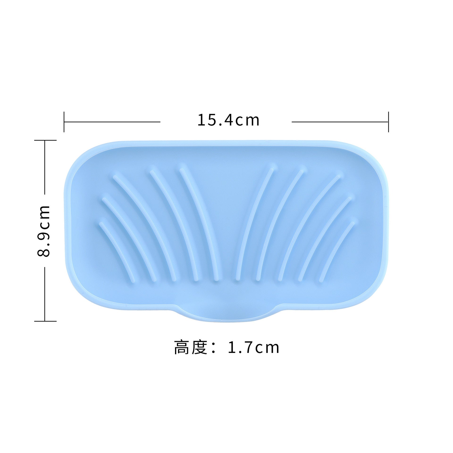 Cross-border custom silicone soap rack, bathroom, kitchen drain storage box, corporate logo printing, silicone storage box