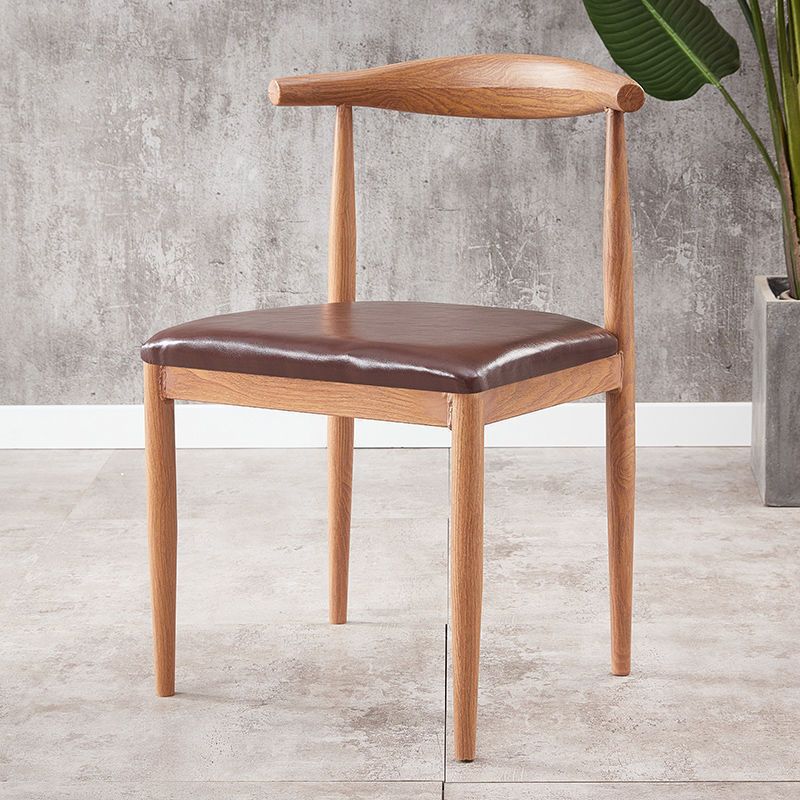 For homenordic desk chair modern casual restaurant chair iron horn chair dining table chair backrest stool
