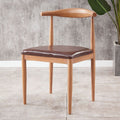 For homenordic desk chair modern casual restaurant chair iron horn chair dining table chair backrest stool