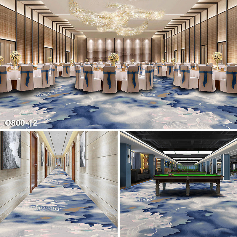 Hotel carpet 800g cut velvet thickened large area paving fire retardant banquet hall club billiard hall fireproof carpet