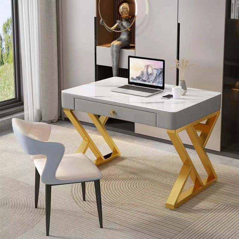 Slate desk accessible luxury modern italian computer desktop table for home simple office desk bedroom workbench study table