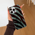 Personalized mint green plush pattern mobile phone case suitable for apple 17promax/16 anti-fall transparent protective case wholesale