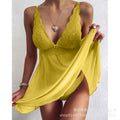 Export sexy women's dress breathable mesh lace sexy nightgown women's sexyintimates party pajamas