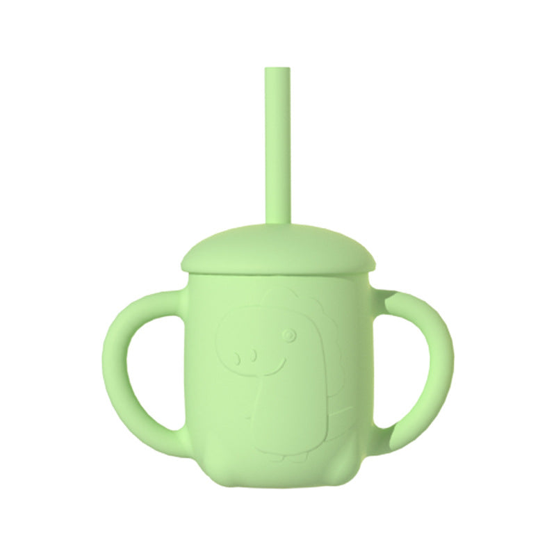 Customized Christmas tableware set, Christmas children's gifts, special silicone dinner plate for infants, complementary food bowl, learning drink cup