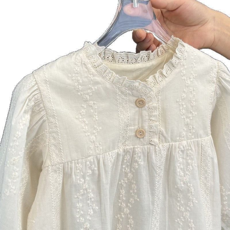 Forest style children's clothing girl spring & fallnew arrival shirt shirt kids stylelong sleevesfashiontops baby girl spring & fall clothing