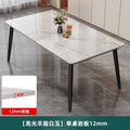 Rock slab dining table and chair combination for home commercial rental small apartment matte bright thickened modern casualaccessible luxury