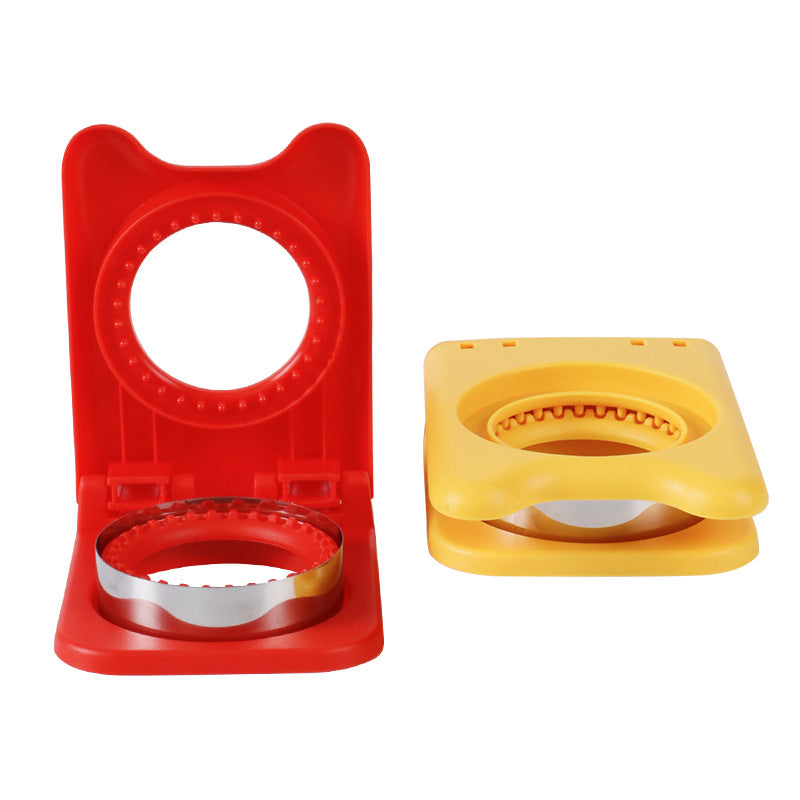 Creative stainless steel sandwich bread cutter - multifunctional bread press & diy toast cutting baking mold for home use
