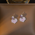 Tz-8063 silver stud earrings