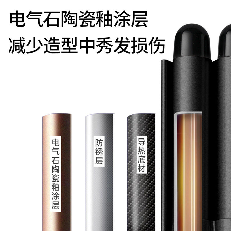 Cross-border egg roll head curling iron 32mm large wave electric negative ion does not hurt hair care water ripple curling iron