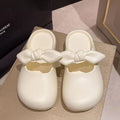 New summer closed-toe slippers for women, stylish soft-soled lazy slides, non-slip sandals, indoor home shoes - wholesale