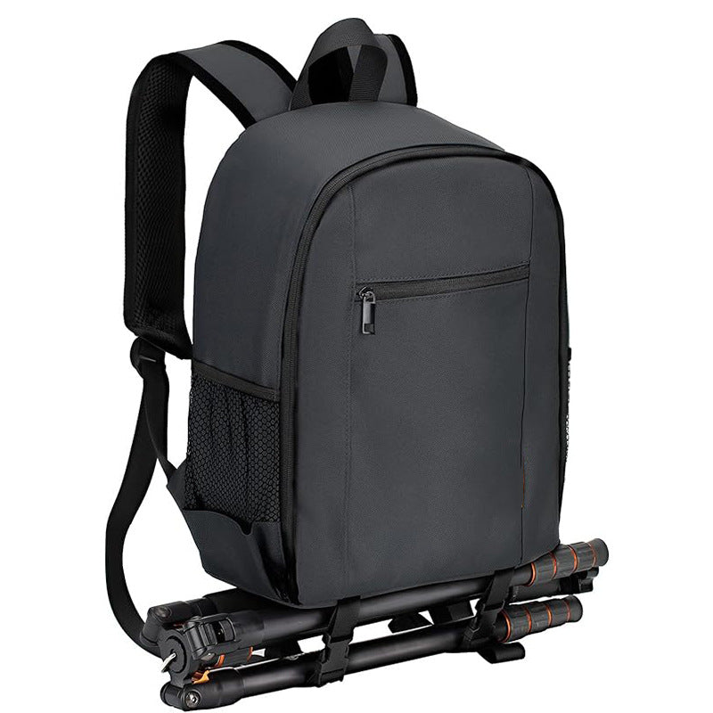 Double shoulder camera bag can hold computer, suitable for Canon Nikon SLR camera bag outdoor travel waterproof large capacity