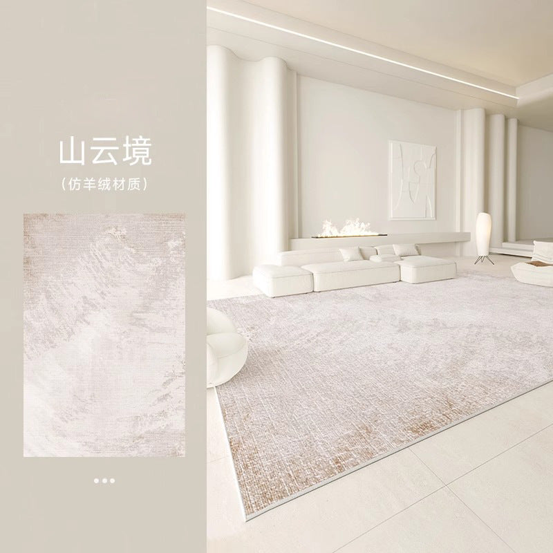 Distributed carpet living room  new style wabi-sabi style bedroom thickened short hair accessible luxury high-end imitation cashmere sofa floor mat