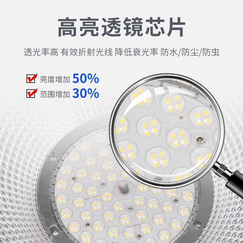 LED High Bay Light Factory RV Warehouse Lighting 100W200W High Power Factory Warehouse Ceiling Chandelier