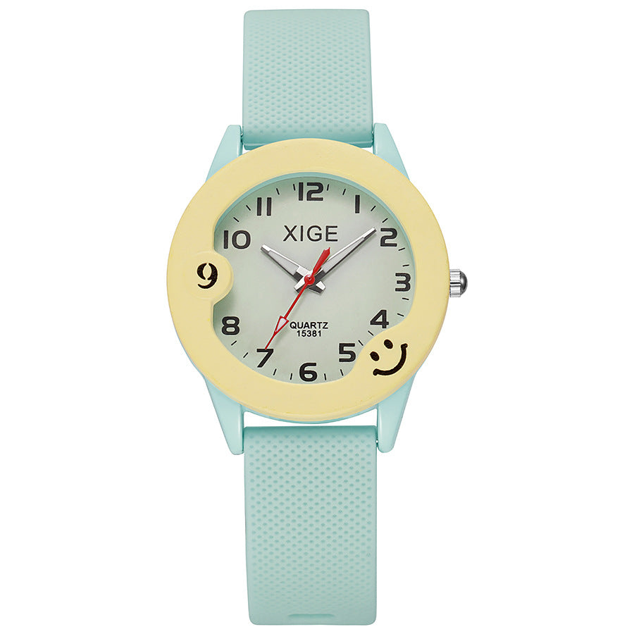 Kids' waterproof quartz watch - candy color minimalist silicone sports gift watch - toy watch - waterproof children's watch