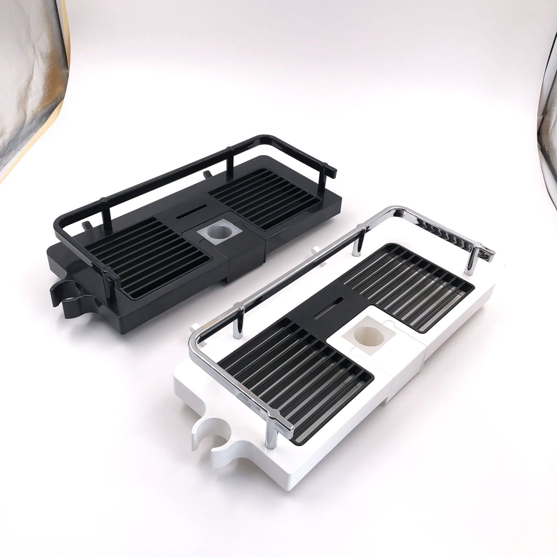 Shower Shelf No Punching Toilet Bathroom Shower Lift Rod Body Wash Shampoo Tray Storage Shelf
