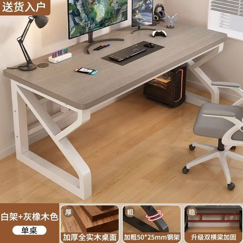 Solid wood desktop computer desk, gaming desk, student study desk, home bedroom desk, small apartment office desk