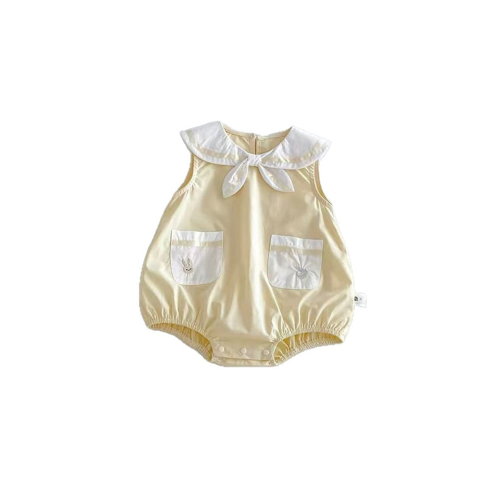 Summer lightweight romper baby princess super cute stylish bodysuit infant clothes summer sleeveless outing jumpsuit