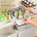 Miscellaneous storage box, household snacks, toys, plastic storage basket, dormitory desktop book storage box