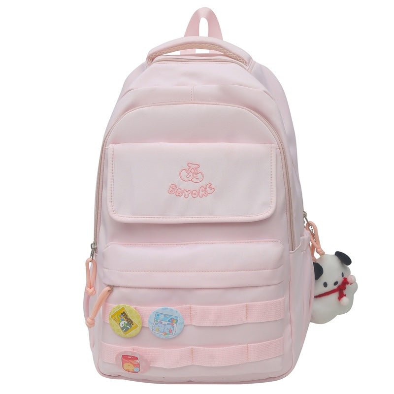 School bag for female high school students Large capacity for junior high school students Girls backpack for primary school students Grades 3-6 Lightweight backpack