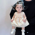 Baby summernew arrivalsweet princess bag skirt baby summer thin one-piece jumpsuit western stylecute sleeveless haki