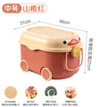 Household movable toy storage box daily storage box baby clothes cabinet snacks lego building blocks plastic basket
